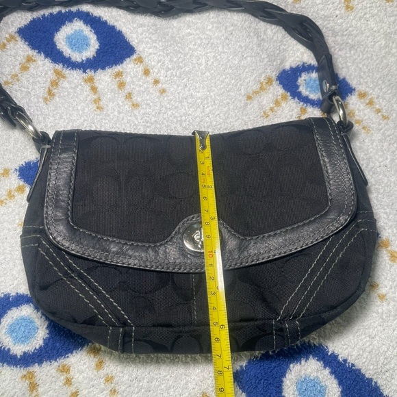 Coach Black Signature Shoulder Bag - Picture 8 of 12